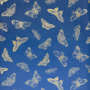 Schumacher Wallpaper Burnell Butterfly Blue 5011741