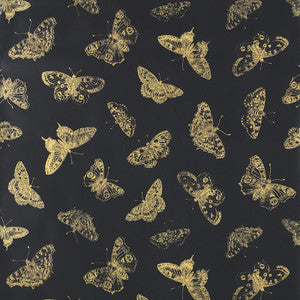 Schumacher Wallpaper Burnell Butterfly Black 5011742