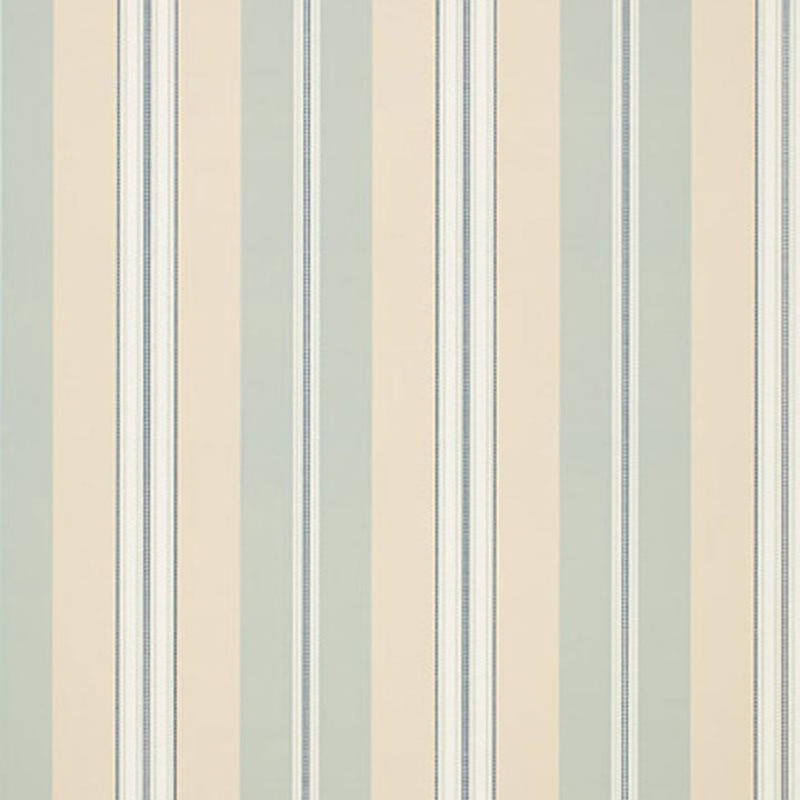 Chalon Stripe Sky 5002483 by Schumacher Designer Wallpaper Essential - Swanky Fabrics -