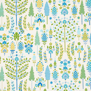 Schumacher Wallpaper Desna Peacock 5011850