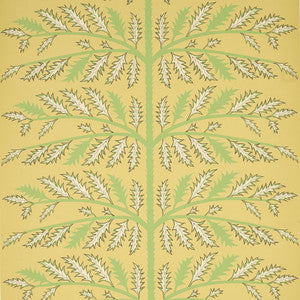 Schumacher Wallpaper Thistle Mustard 5011432