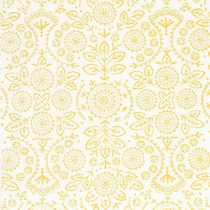 Schumacher Wallpaper Tiana Yellow 5011842