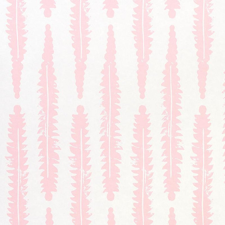 Fern Pink 5011110 by Schumacher Designer Wallpaper Molly Mahon 3.33" - Swanky Fabrics -