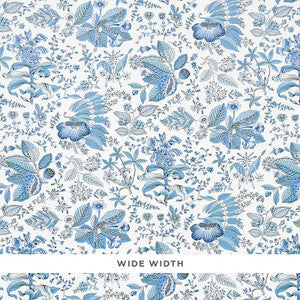 Schumacher Wallpaper Pomegranate Botanical Blue 5010443