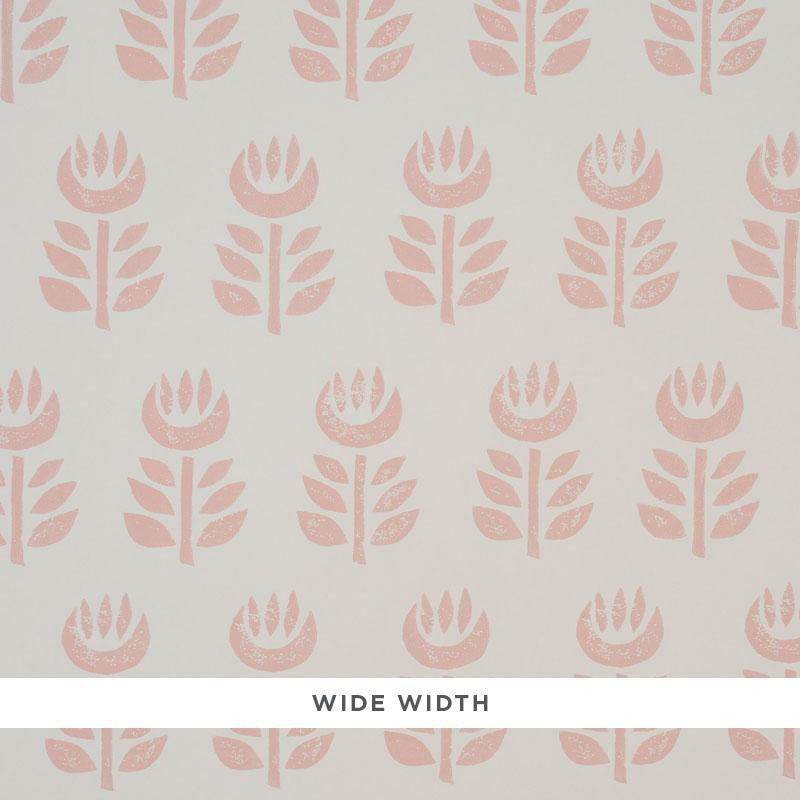 Rosenborg Pink 5011330 by Schumacher Designer Wallpaper Scandinavian Modern 27.0" - Swanky Fabrics -