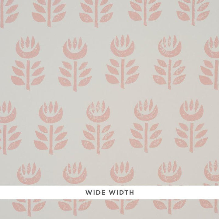 Rosenborg Pink 5011330 by Schumacher Designer Wallpaper Scandinavian Modern 27.0" - Swanky Fabrics -