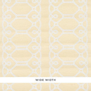 Schumacher Wallpaper Ziz Embroidered Sisal Neutral 5011471