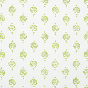 Schumacher Wallpaper Dahlia Hand Blocked Print Leaf 5011231