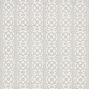 Schumacher Wallpaper Sunda Hand Blocked Print Grey 5011221