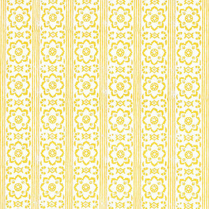 Schumacher Wallpaper Sunda Hand Blocked Print Yellow 5011222