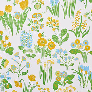 Schumacher Wallpaper Carly Sky 5010771