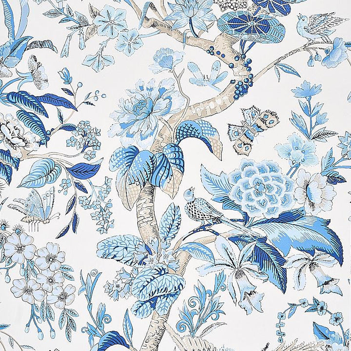 Cranley Garden Blue 5011720 by Schumacher Designer Wallpaper Signature Schumacher 27.0" - Swanky Fabrics -