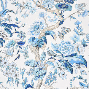 Schumacher Wallpaper Cranley Garden Blue 5011720