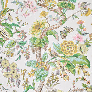 Schumacher Wallpaper Cranley Garden Pink 5011721