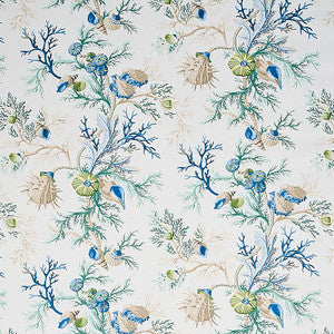 Schumacher Wallpaper Del Tesoro Blue & Green 5010650