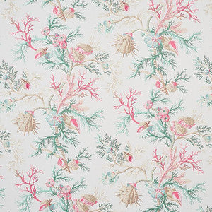 Schumacher Wallpaper Del Tesoro Pink & Aqua 5010651