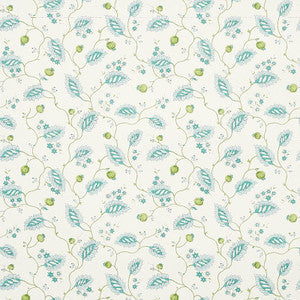 Schumacher Wallpaper Maryam Vine Peacock 5011600