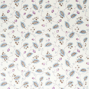Schumacher Wallpaper Maryam Vine Sky & Plum 5011601