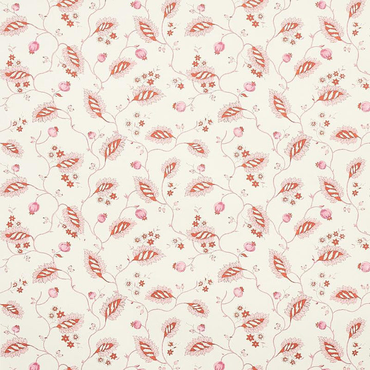 Maryam Vine Pink & Red 5011602 by Schumacher Designer Wallpaper Jacaranda 13.5" - Swanky Fabrics -
