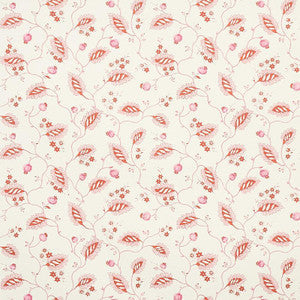Schumacher Wallpaper Maryam Vine Pink & Red 5011602