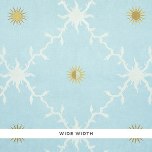 Schumacher Wallpaper Palladio Trellis Sky 5011370