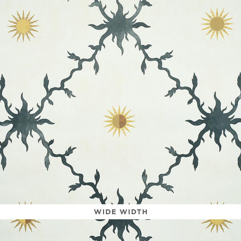 Palladio Trellis Black 5011372 by Schumacher Designer Wallpaper Misterioso 54.0" - Swanky Fabrics -