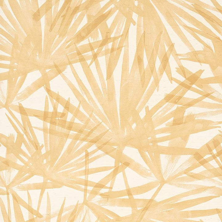 Sunlit Palm Sisal Wheat 5012041 by Schumacher Designer Wallpaper Natura 34.0" - Swanky Fabrics -