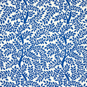 Schumacher Wallpaper Temple Garden Ii Blue 5011962