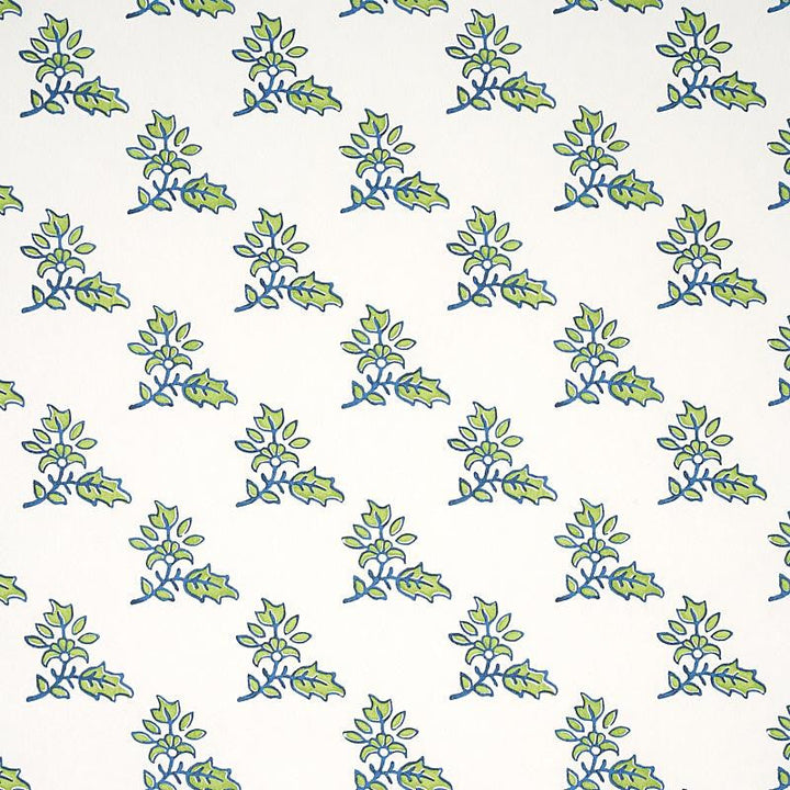 Torbay Green 5011920 by Schumacher Designer Wallpaper Jacaranda 27.0" - Swanky Fabrics -