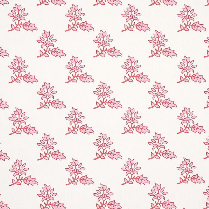 Torbay Pink 5011922 by Schumacher Designer Wallpaper Jacaranda 27.0" - Swanky Fabrics -