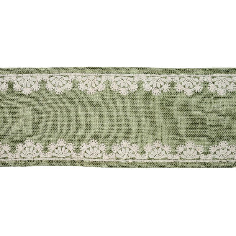 Cecily Tape Sage 77570 by Schumacher Designer Trim New Traditional - Swanky Fabrics -