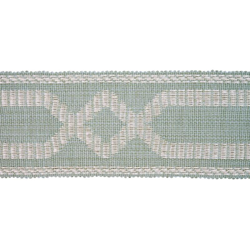 Briar Raffia Tape Sage 77582 by Schumacher Designer Trim New Traditional - Swanky Fabrics -