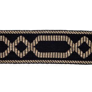 Schumacher Trim Briar Raffia Tape Black 77583