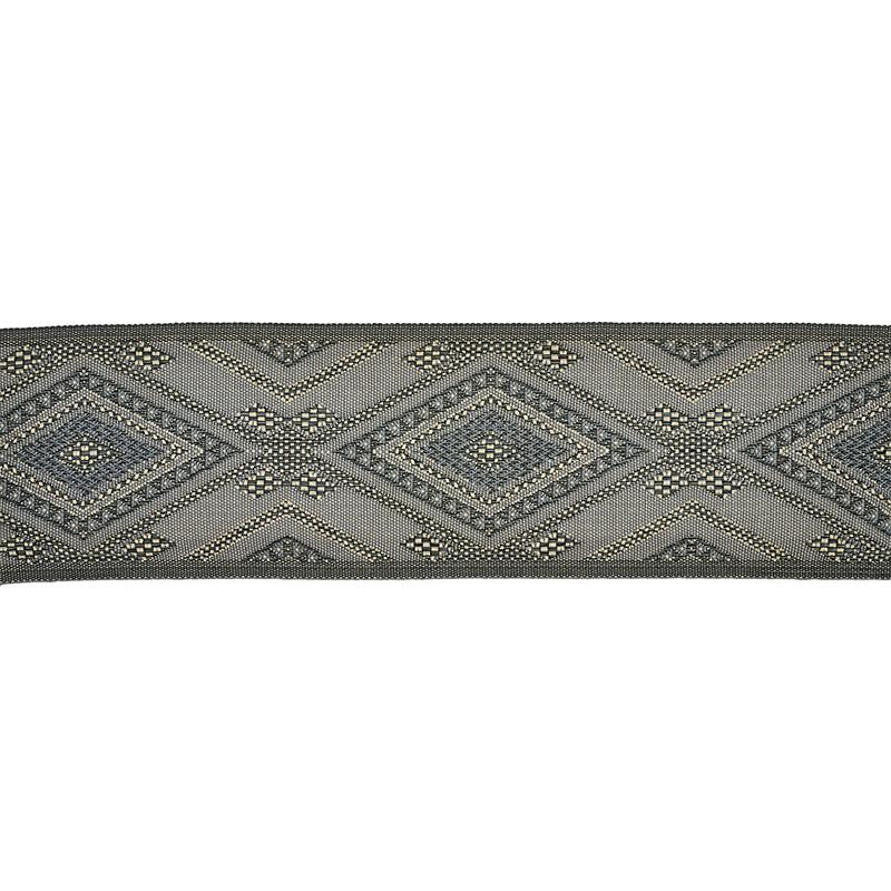 Boulton Tape Charcoal 77592 by Schumacher Designer Trim New Traditional Ii - Swanky Fabrics -