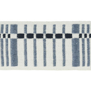 Schumacher Trim Carmo Tape Medium Indigo 79000