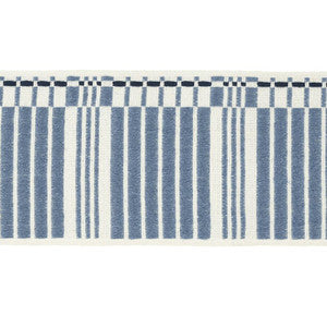 Schumacher Trim Carmo Tape Wide Indigo 79210