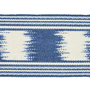 Schumacher Trim Banyan Ikat Tape Blue 79300