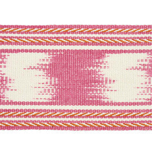 Schumacher Trim Banyan Ikat Tape Pink 79301