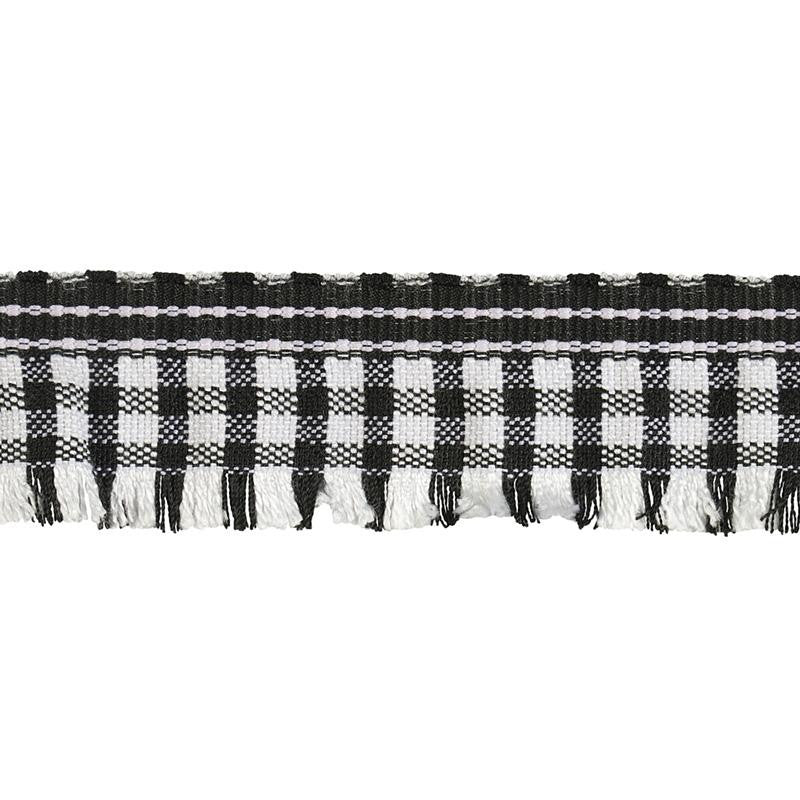 Rosaly Tape Black 79393 by Schumacher Designer Trim Marie-Chantal - Swanky Fabrics -