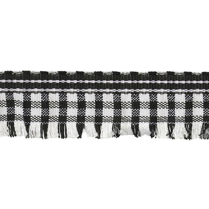 Rosaly Tape Black 79393 by Schumacher Designer Trim Marie-Chantal - Swanky Fabrics -