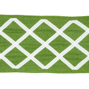 Schumacher Trim Zella Appliqud Tape Green 79440