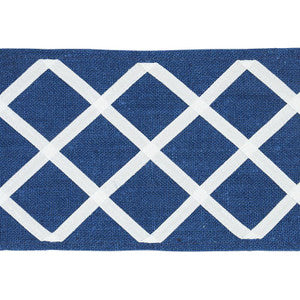 Schumacher Trim Zella Appliqud Tape Blue 79441