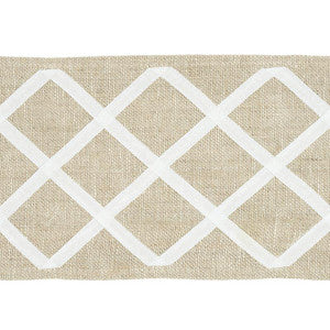 Schumacher Trim Zella Appliqud Tape Natural 79442