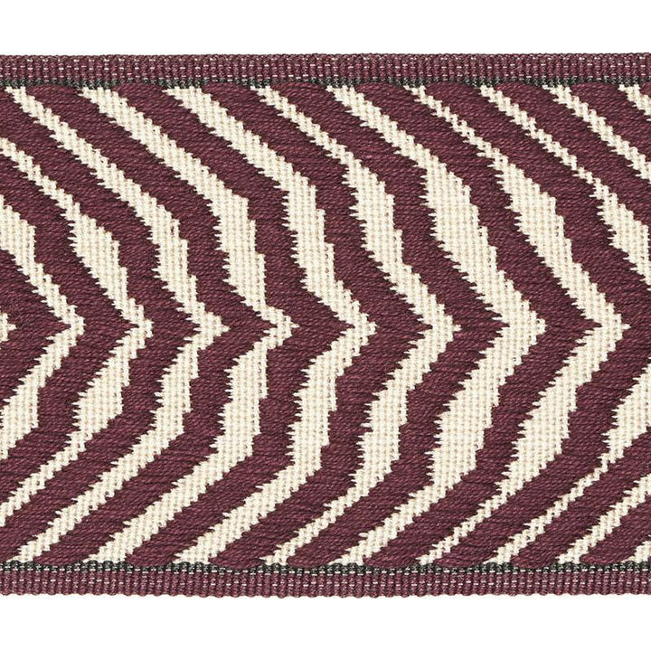 Arcure Ripple Tape Aubergine 79702 by Schumacher Designer Trim Neisha Crosland - Swanky Fabrics -