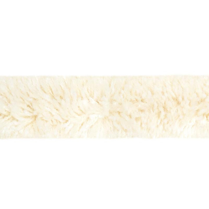 Tuft Braid Tape Ivory 79730 by Schumacher Designer Trim Neisha Crosland - Swanky Fabrics -