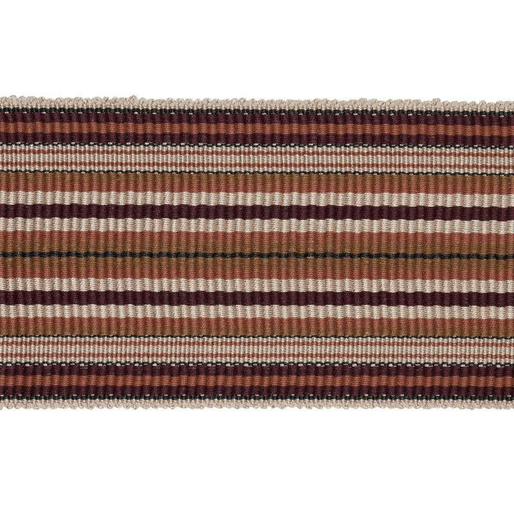Topaki Stripe Tape Wide Aubergine 79742 by Schumacher Designer Trim Neisha Crosland - Swanky Fabrics -