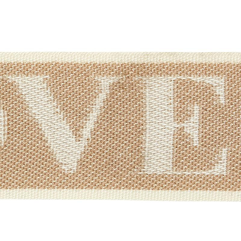 A Love Supreme Tape Neutral 80050 by Schumacher Designer Trim A Love Supreme - Swanky Fabrics -