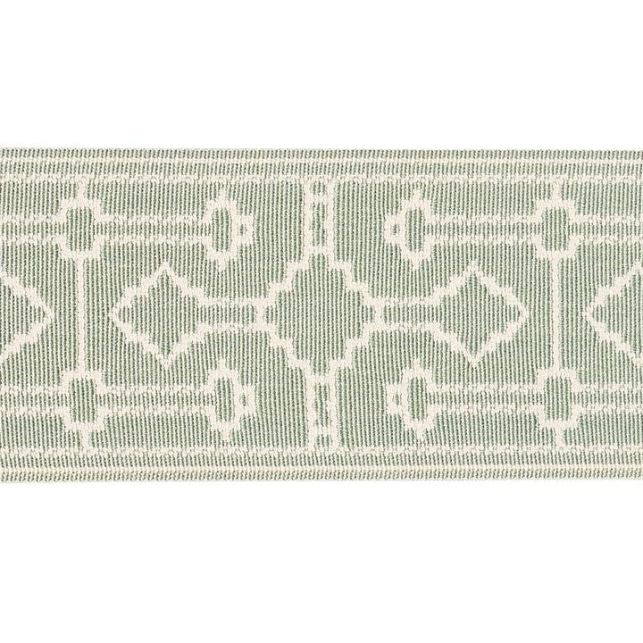 Filbert Tape Aqua 75286 by Schumacher Designer Trim Natura 4.88" - Swanky Fabrics -