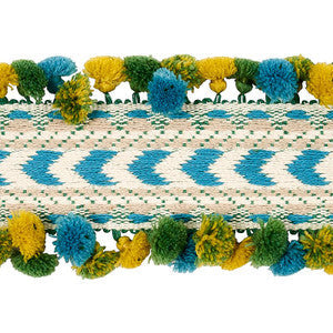 Schumacher Trim Maracana Pom Tape Blue 75655