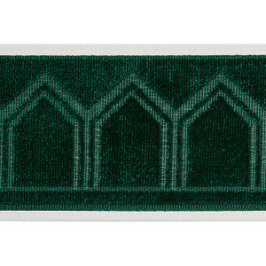 Schumacher Trim Vizier Velvet Tape Emerald 75737